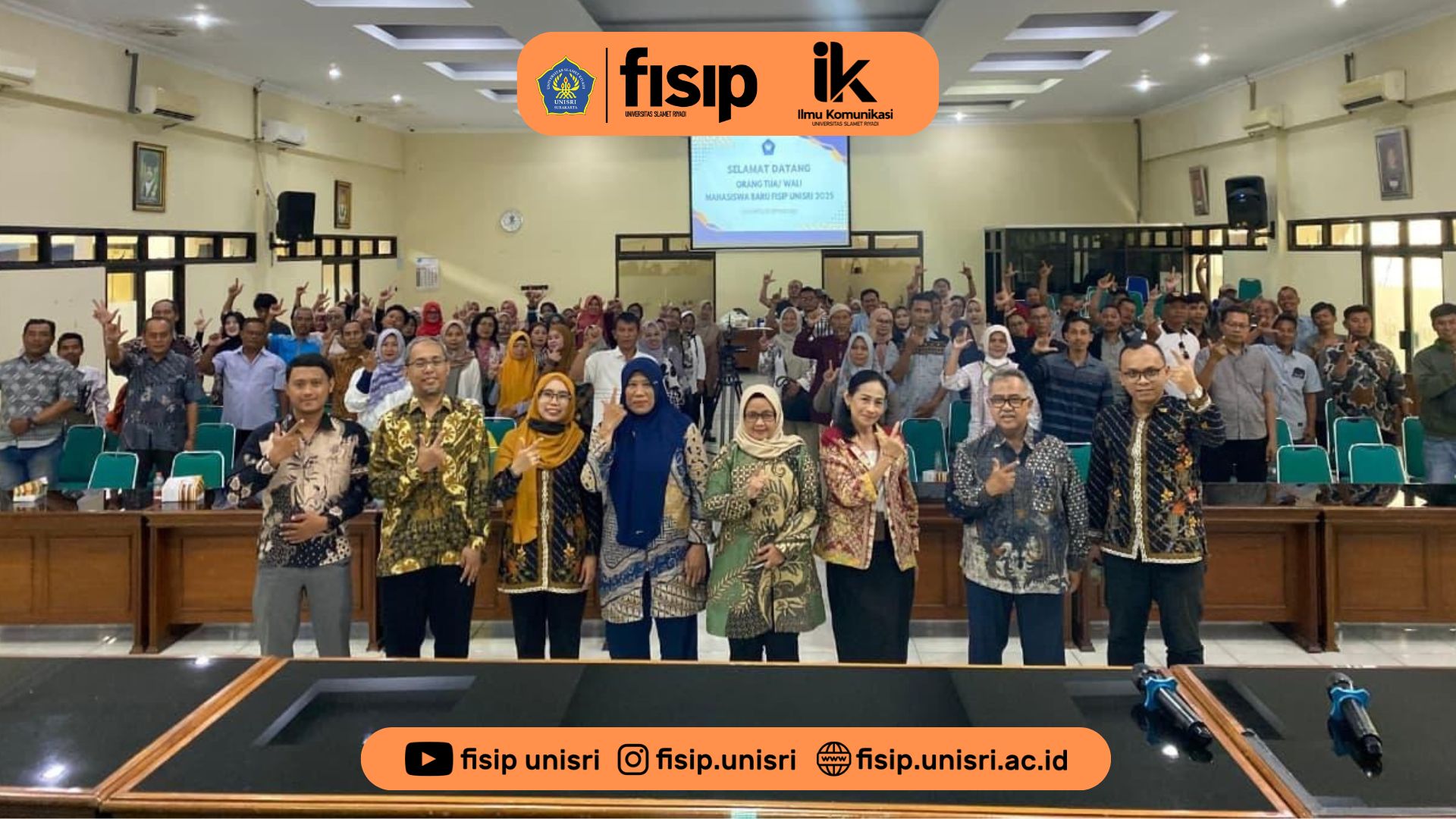 Prodi Ilmu Komunikasi dan FISIP UNISRI Jalin Sinergi dengan Orang Tua Mahasiswa Baru 2025/2026